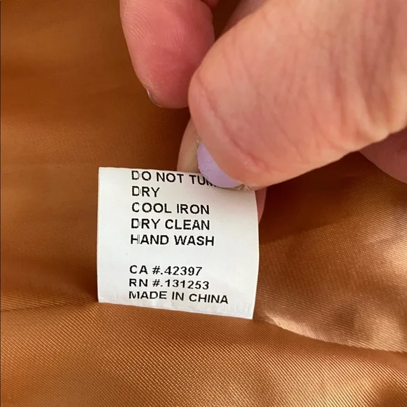 Pink Martini Terracotta belted Trench Coat Size X-Small will fit Small to Medium - Picture 15 of 17